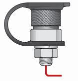 Load image into Gallery viewer, Female Quick Disconnect Base Mount with 12 Pigtail and Debris Cap (Hardwire)