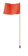 Load image into Gallery viewer, 7' Light-Duty Warning Whip with Orange Rod and Hex Base Mount, Orange Flag - FSRR7O-HB