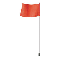 Load image into Gallery viewer, 7' Light-Duty Warning Whip with White Rod and Hex Base Mount, Orange Flag — image 2 of 2