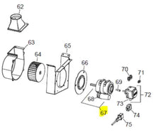 Load image into Gallery viewer, Heater Motor with Capacitor, 100W 120V 60Hz, for Flame 115 Heater