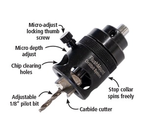 FAST CAP FLUSHMOUNT DRILL BIT SYSTEM