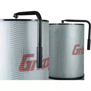 Grizzly G0562ZP - 3 HP Double Canister Dust Collector with Aluminum Impeller   -   Polar Bear Series