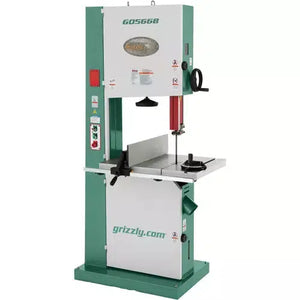 Grizzly G0566B - 21" Super Heavy-Duty 3 HP Bandsaw with Motor Brake