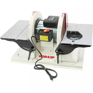 Grizzly G0843P - 12" Double Disc Sander - Polar Bear Series