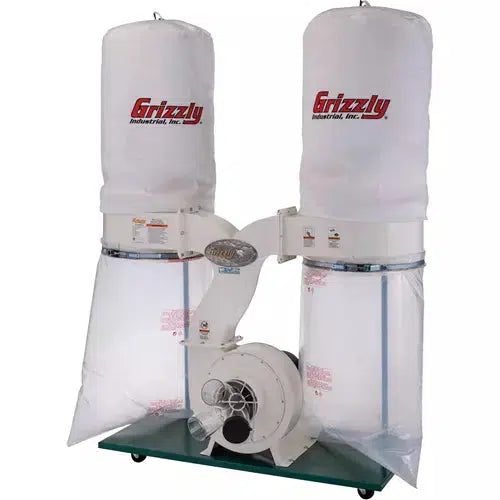 Grizzly G1030Z2P - 3 HP Dust Collector with Aluminum Impeller
