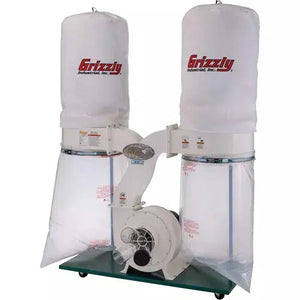 Grizzly G1030Z2P - 3 HP Dust Collector with Aluminum Impeller