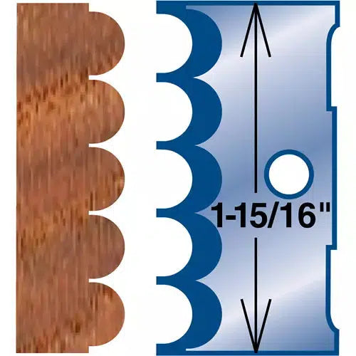 Grizzly G4547 - Moulding Knife - Beaded