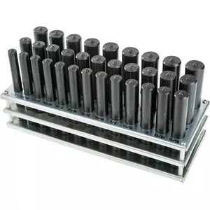 Grizzly G5652 - 33 Pc. Transfer Punch Set - 1/2" - 1"