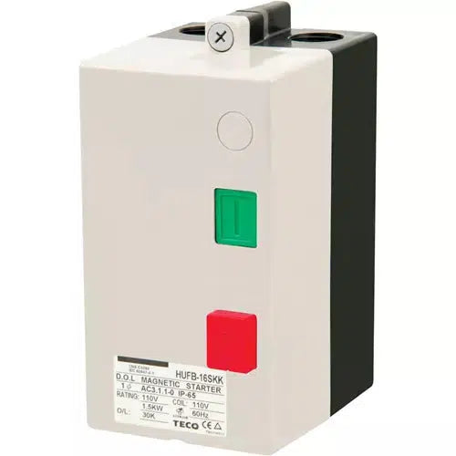 Grizzly G8291 - Magnetic Switch, Single-Phase - 110V Only, 2 HP