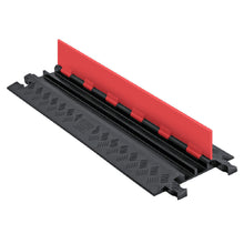 Load image into Gallery viewer, 2-Channel Low-Profile Guard Dog® Cable Protector for .75" Lines, Orange Lid/Black Base - GD2X75-ST-O/B
