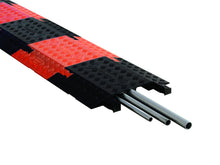 Load image into Gallery viewer, 3-Channel Drop-Over Guard Dog® Cable Protector for 1.325" Lines, Orange - GD3-DO-O