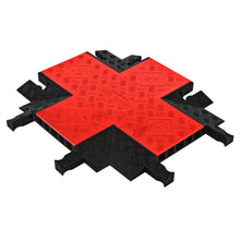 Load image into Gallery viewer, 4-Way Cross for GD5X125 5-Channel Guard Dog® Cable Protector, Orange Lid/Black Base - GDCR5X125-O/B