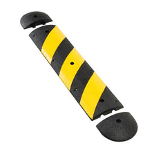 Load image into Gallery viewer, 4 ft Easy Rider Speed Bump, Recycled Rubber, Yellow/Black — image 4 of 9