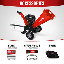 Load image into Gallery viewer, MechMaxx 5 inch E-start ZONSEN 459cc Gasoline Engine Powered Wood Chipper, GS1500