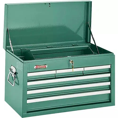 Grizzly H0838 - 6-Drawer Top Tool Chest with Ball Bearing Slides