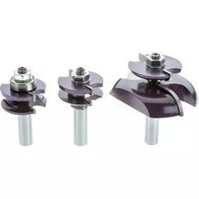 Load image into Gallery viewer, Grizzly H5551 - Panel Bit 3 Pc. Set w/ Undercutter, 1/2&quot; Shank