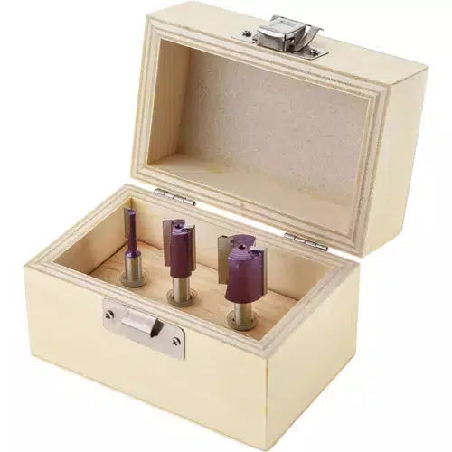 Grizzly H5558 - Straight Plywood 3 Pc. Set, 1/4