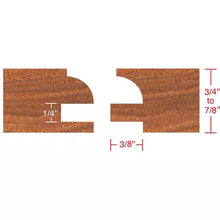 Load image into Gallery viewer, Grizzly H5563 - Quarter Bead Panel Bit 3 Pc. Set, 1/2&quot; Shank