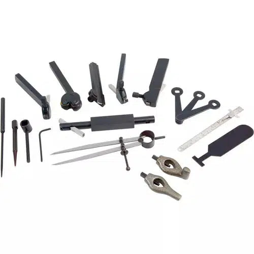 Grizzly H5868 - Lathe Tool Kit for Rocker Style Tool Post, 20 Pc.