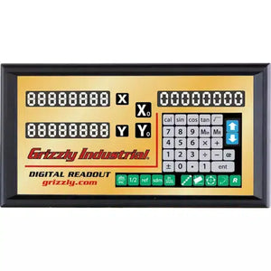 Grizzly H6088 - 10" x 24" 2-Axis Digital Readout for Mills