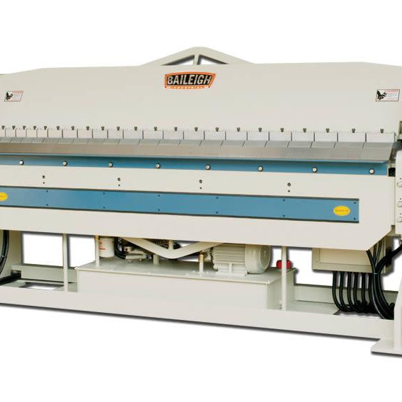 Baileigh Industrial 220 Volt 3 Phase Heavy Duty Hydraulic Box and Pan Brake, 8' Length, 10 Gauge Mild Steel Capacity