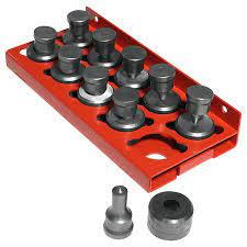 Edwards 10 Piece Round Punch & Die Set with Punch & Die Tray