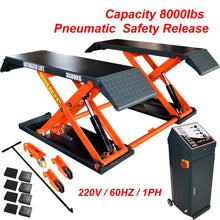 Load image into Gallery viewer, Katool KT-X80 8000 lbs. Pneumatic Lock Release Scissor Lift (110v or 220v) — view 2
