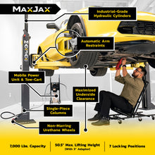 Load image into Gallery viewer, MaxJax M7K Deluxe Portable Car Lift Package (5175566)