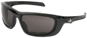 MCR Safety UD212PF Crews USS Defense Safety Glasses, Black Frame / Gray Lens 1/EA