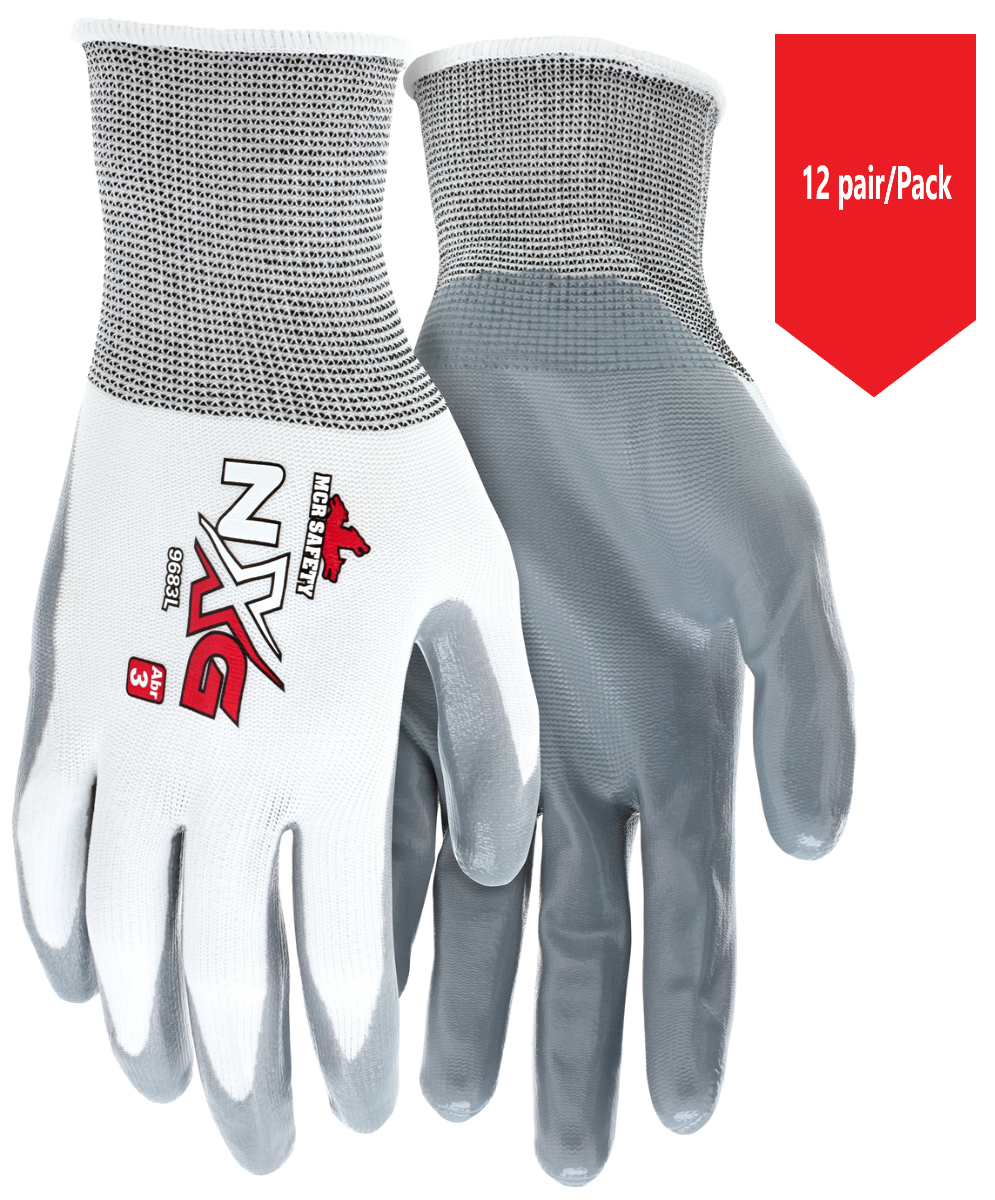 MCR Safety UltraTech 9683 Nitrile Coated Gloves - 12Pr/Pk
