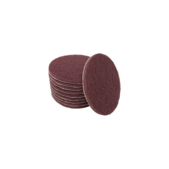 AES Industries™ 7506 Scuff-A-Lot Scuff Pad, 6 in Dia, Medium-Grade, Maroon