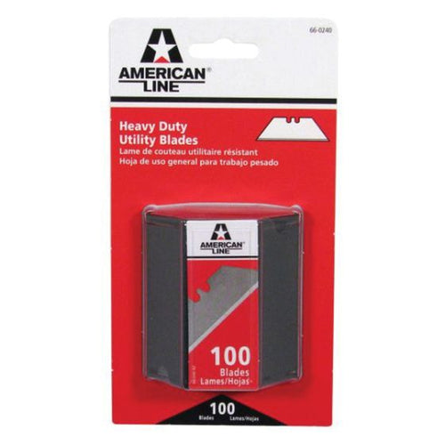 American Safety Razor 66-0240 Heavy-Duty Utility Blade, High Carbon Steel, Use With: All Standard Utility Knives