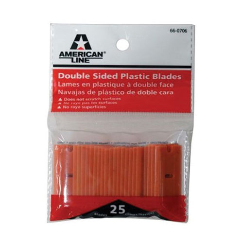 American Safety Razor 66-0706 Double Sided Razor Blade, Plastic