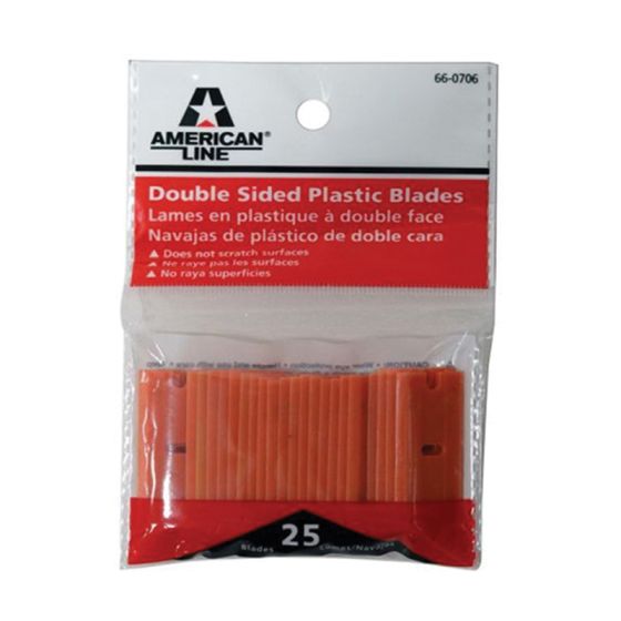 American Safety Razor 66-0706 Double Sided Razor Blade, Plastic