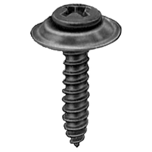 #8 X 3/4 PHIL OVAL #6 HD AB TAPPING SEMS - BLACK