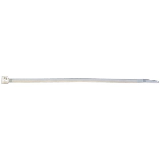 11 IN 50 LB NYLON CABLE TIES - NATURAL