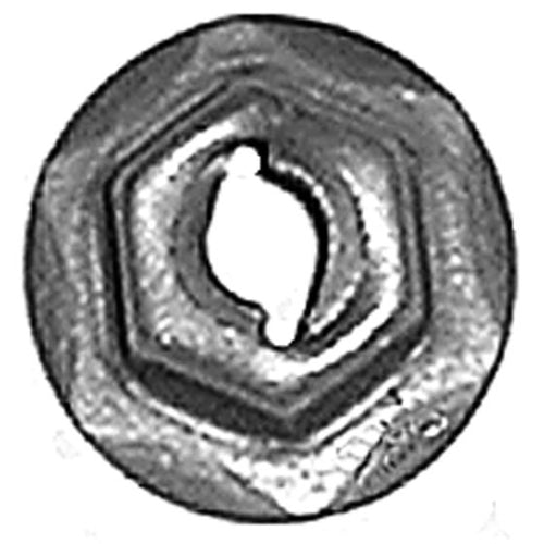 THREAD CUTTING NUT 4MM STUD SIZE - ZINC