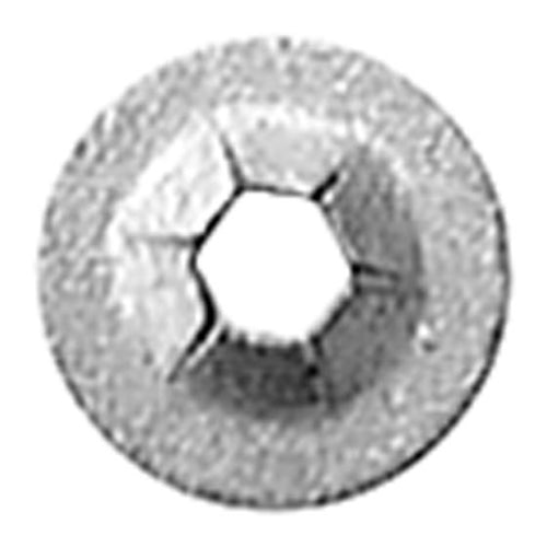 PUSH-ON RETAINER 3.2MM STUD 9.5MM OD -ZINC