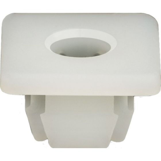 Auveco® 11719 Square Head License Plate Nut, 1/4 in Screw x 0.415 in W x 0.37 in OAL, Nylon