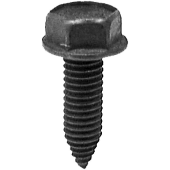 Auveco® 12324 Hex Washer Head CA Point Body Bolt, M6 x 1 mm Screw x 20 mm L, Black Phosphate