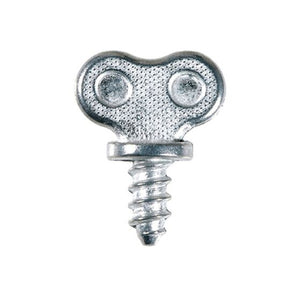 Auveco® 15170 Thumb Head A/AB Point Dealer License Plate Screw, #14 Screw x 1/2 in L x 1-1/8 in OAL, Die Cast Zinc