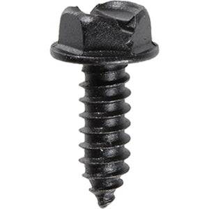 Auveco® 18354 Slotted Hex Washer Head A/AB Point License Plate Screw, #14 Screw x 3/4 in L x 3/8 in Across Flats