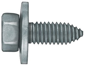 Disco Automotive Hardware 1000PK Hex Washer Head CA Point Body Bolt, 3/8 in - 16 TPI x 1 in L x 1/2 in Hex, Black