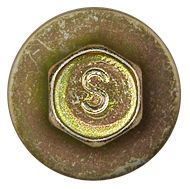 (50)5MM HEX HEAD ZINC SCREW-YELLOW