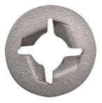 (100) ZINC PUSH ON RETAINER