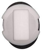 11mm Hole Size 10mm Stem Lgth White Nylon Mldg Clip W/Sealer