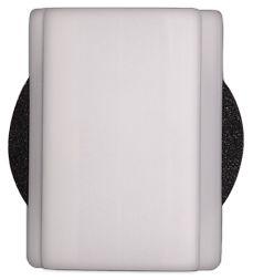 (15) WHITE NYLON MOULDING CLIP 10MMX15MM