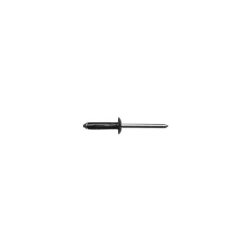 Disco Automotive Hardware 1609PK Molding Split Rivet, 3/16 in Dia x 5/64 to 15/64 in Grip Range, Aluminum, Black