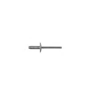 Disco Automotive Hardware 1904MT Large Flange Rivet, 3/16 in Dia x 17/32 in L x 1/4 to 3/8 in Grip Range, Aluminum