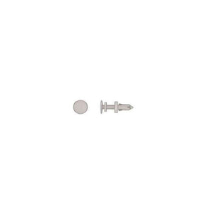 Disco Automotive Hardware 2029PK Push-Type Door Trim Panel Retainer, 14.3 mm Dia Head x 16.3 mm L Stem, Nylon, White